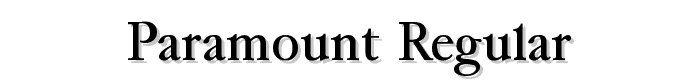 Paramount Regular font
